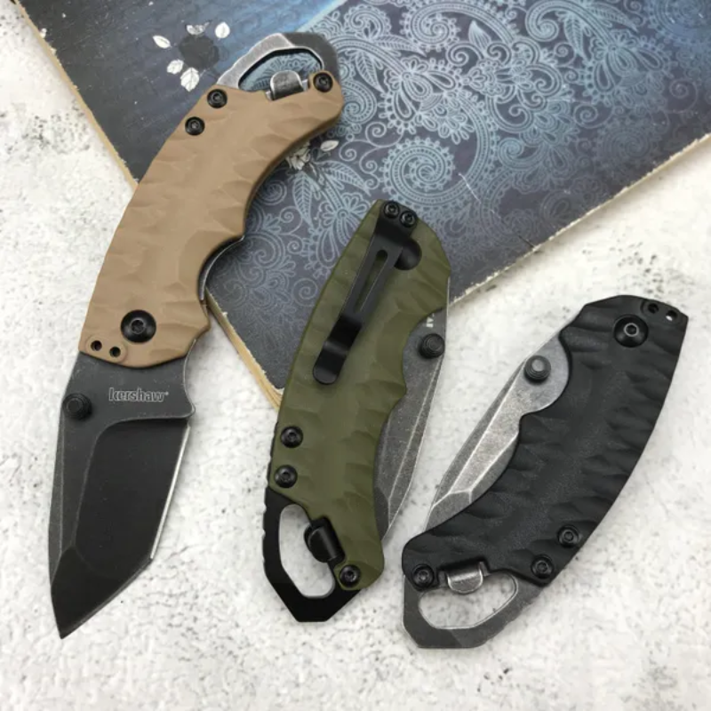 Kershaw 8750  Green GFN Handles Black Handles Tan Handles - Higo Knives™