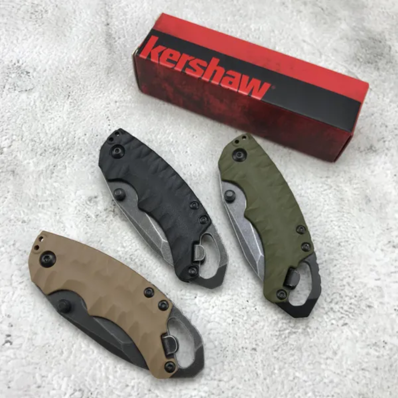 Kershaw 8750  Green GFN Handles Black Handles Tan Handles - Higo Knives™