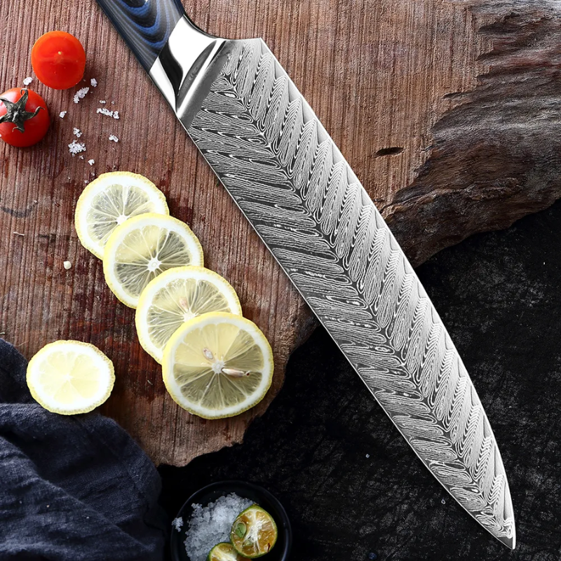 XITUO High-Quality 8quotinch Damascus Chef Knife AUS10 Stainless Steel Kitchen Knife Japanese -Higo Knives™