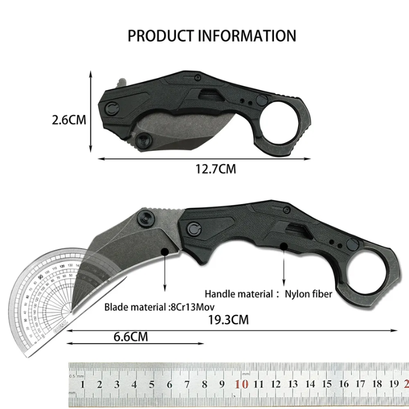 outdoor high hardness multifunctional field mini portable small straight - Higo Knives™