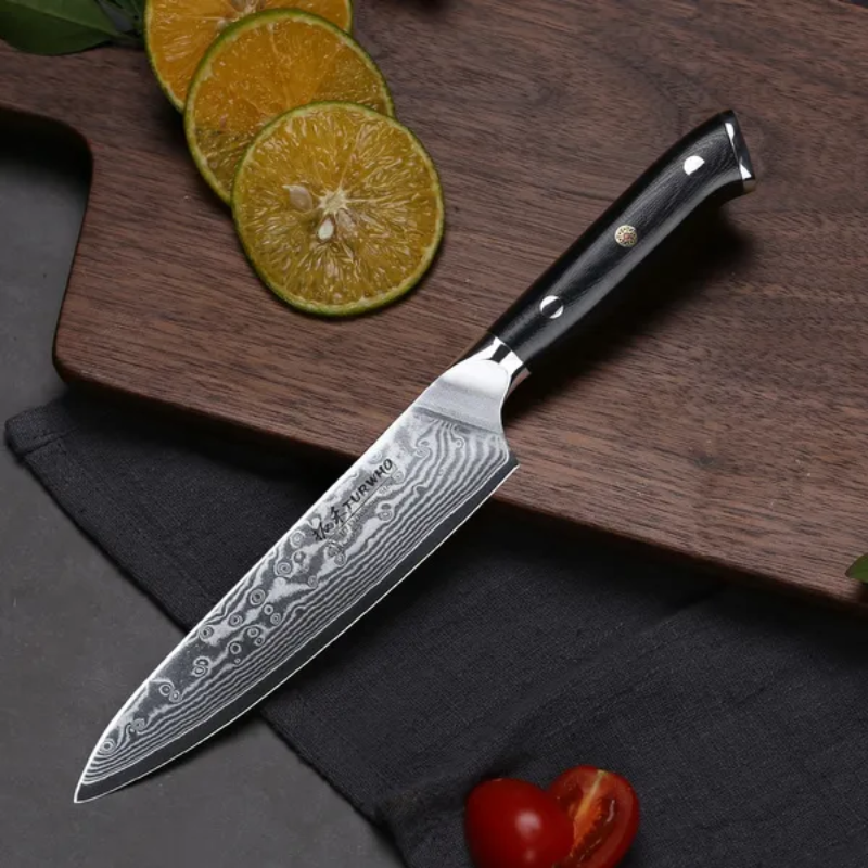 TURWHO Professional Utility Tool,5-inch Fruit Paring Knife 67 Layers Damascus Steel Professional Utility -Higo Knives™