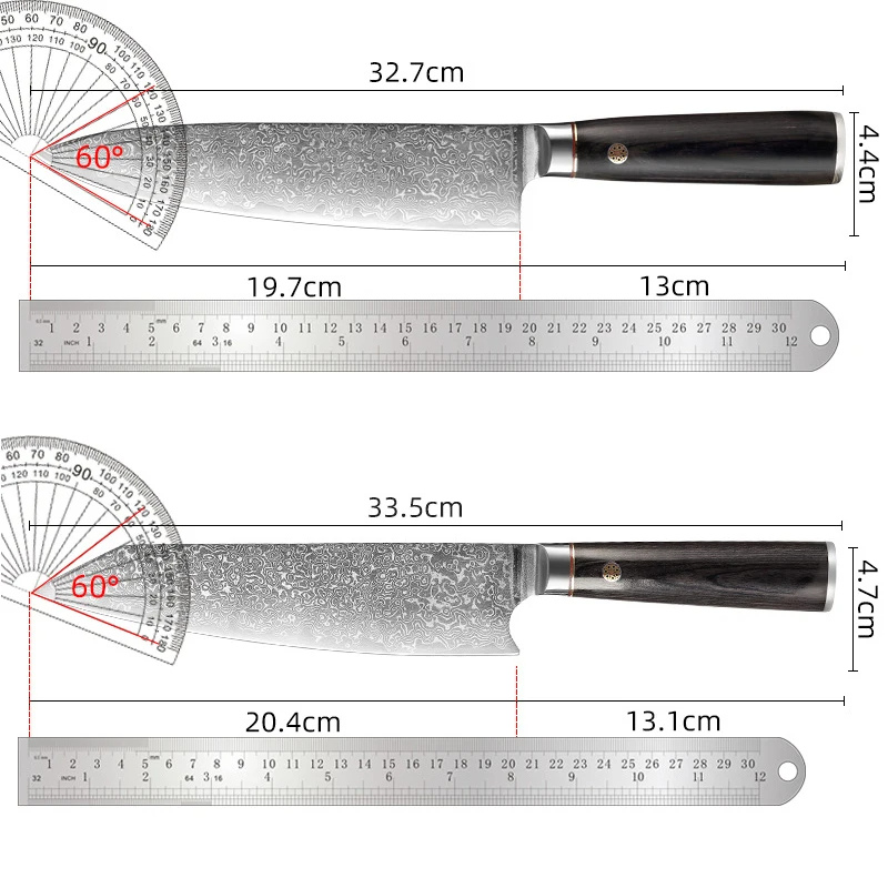 Kitchen Knife 67 Layers Damascus Steel - Higo Knives™